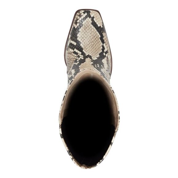 VINCE CAMUTO Womens Beige Snake Print Heel Dreven Block Heel Heeled Boots 6 M - Picture 3 of 4